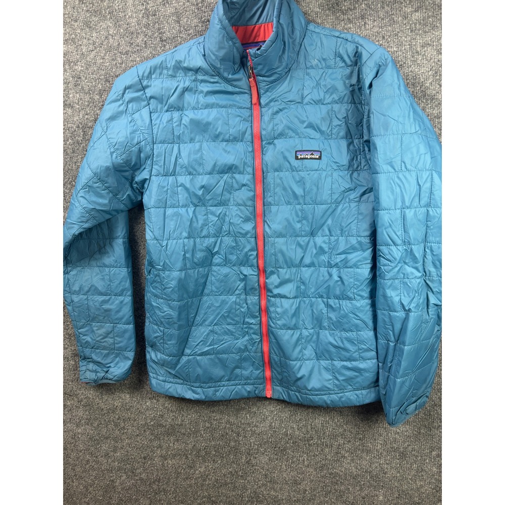Patagonia Nano Puff Jacket Kids XXL 16-18 Blue Primaloft Quilted Puffer